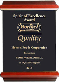 Bemis Form Tite Termoformado Film Retractil Shrinker Costo premio Hormel Foods